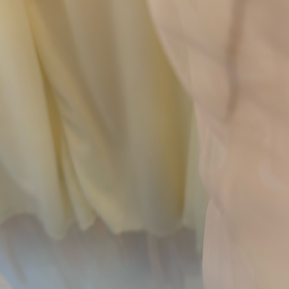 Elegant Cream Layered Tulle Skirt - Picture 4 of 7